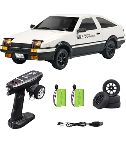 Amazon.com: FLYCOLOR 1:18 AE86 Model LD1801 RC Drift Car 1/18 2.4G